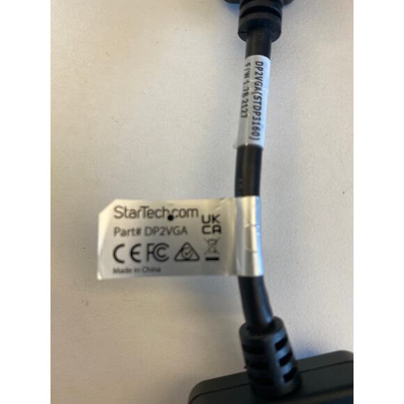 Startech Female VGA To Display Port Adapter 8" Cord Cable Computer Laptops - Picture 4 of 4